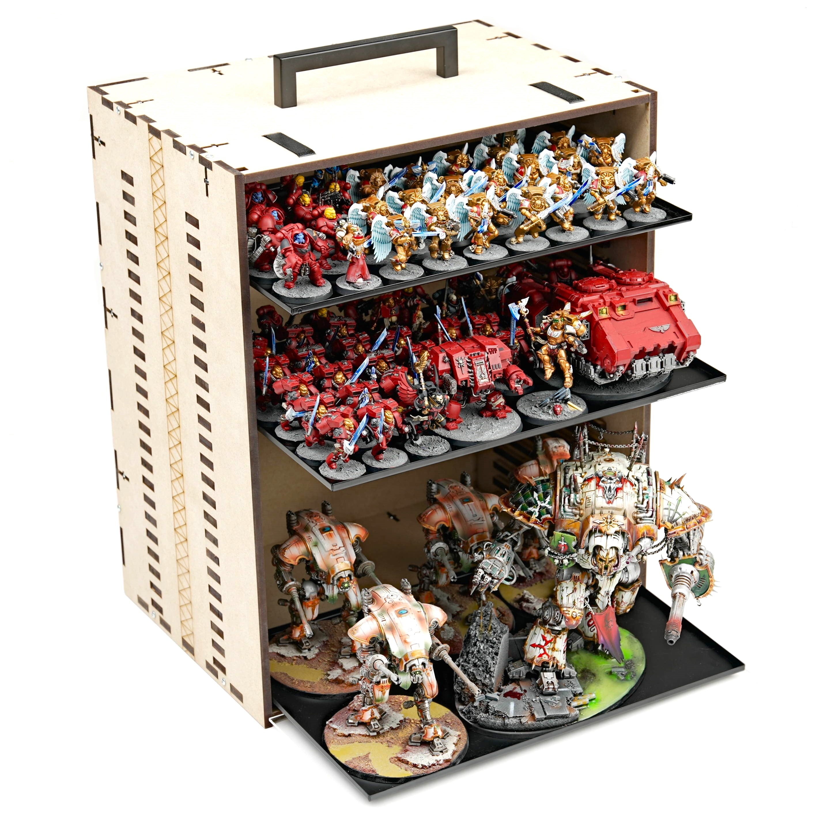 Feldherr Magnetic Box Gialla Per Miniature Gloomhaven - 18 Ritagli Personalizzati - Schiuma Made In Germany - Custodia Da Trasporto